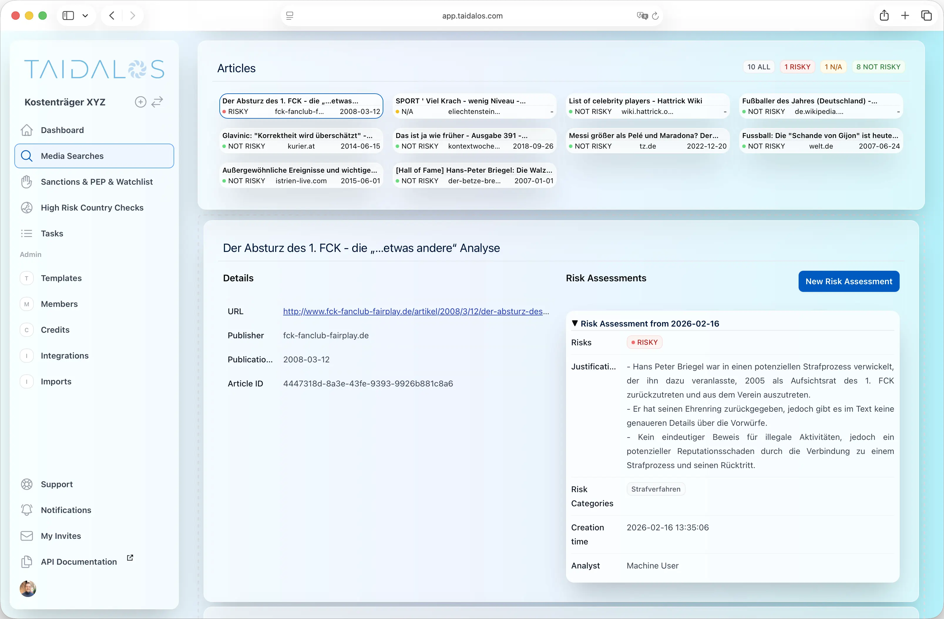 Screenshot of search results part 2